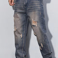 Pantalones vaqueros vintage desgastados casuales para hombre