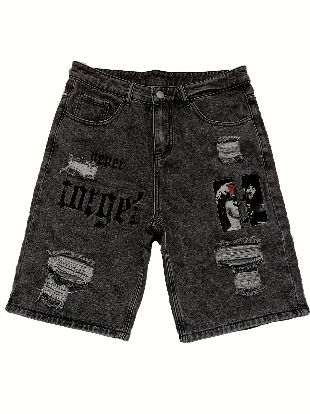 Shorts Jeans Hombre Oversize