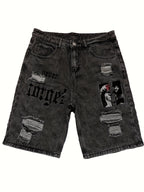 Shorts Jeans Hombre Oversize