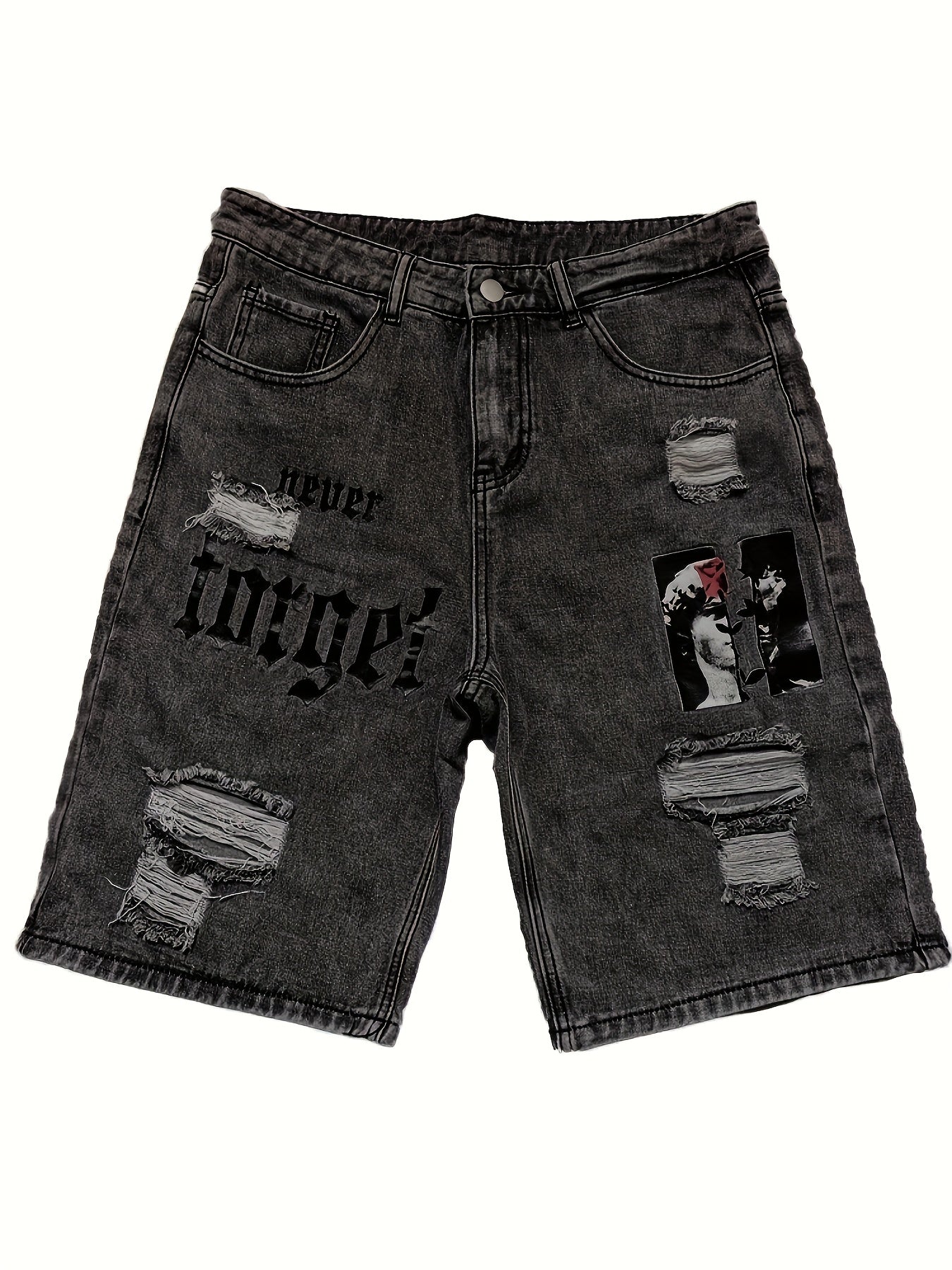 Shorts Jeans Hombre Oversize