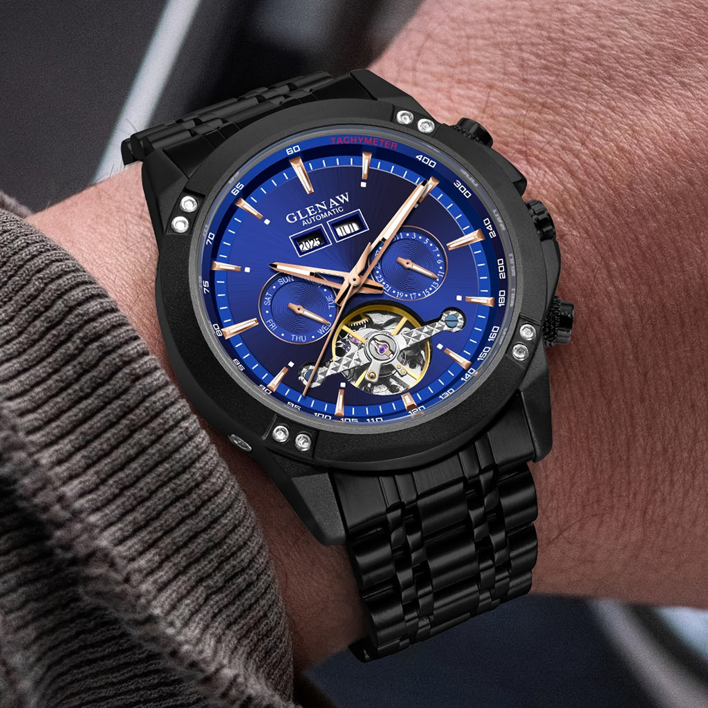 Relógio GLENAW masculino mecânico automático