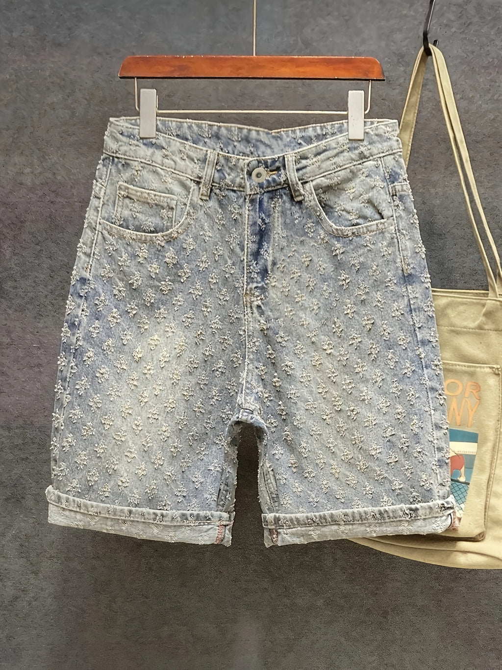 Shorts Jeans Hombre Floral Premium