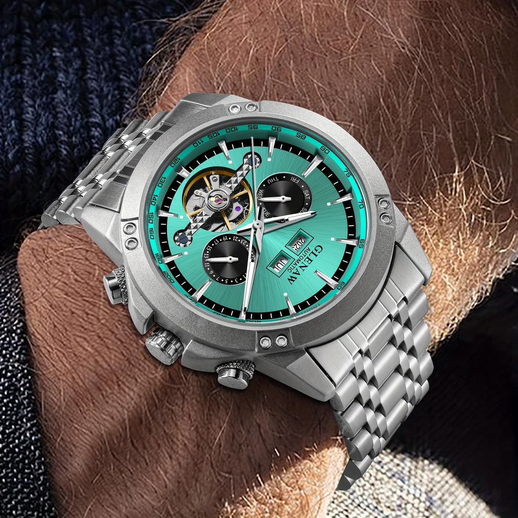 Relógio GLENAW masculino mecânico automático