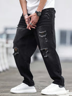 Jeans Casuales Desgastados para Hombre
