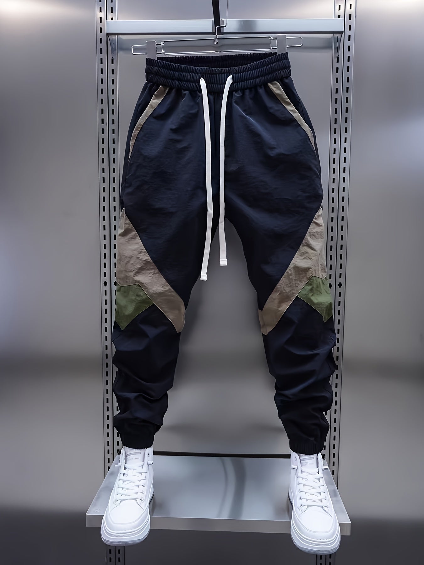 Pantalones jogger de verano finos y tejidos para hombre