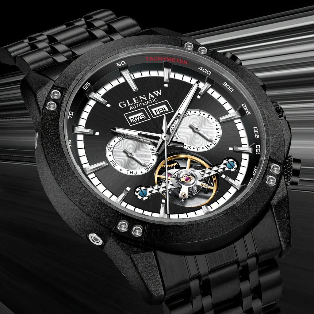 Relógio GLENAW masculino mecânico automático