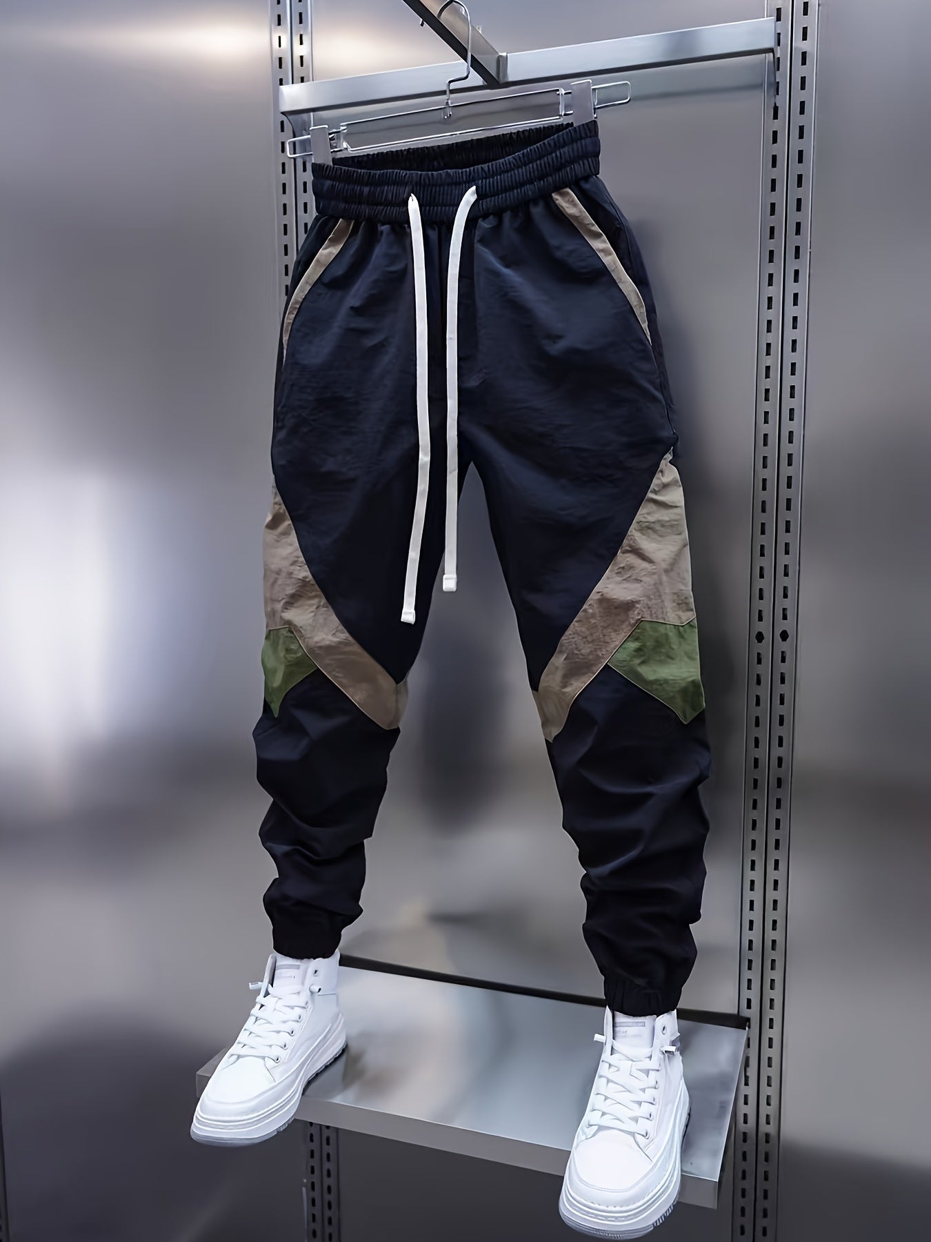 Pantalones jogger de verano finos y tejidos para hombre