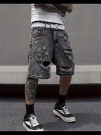 Shorts jeans masculinos de verão,estilo casual e versátil