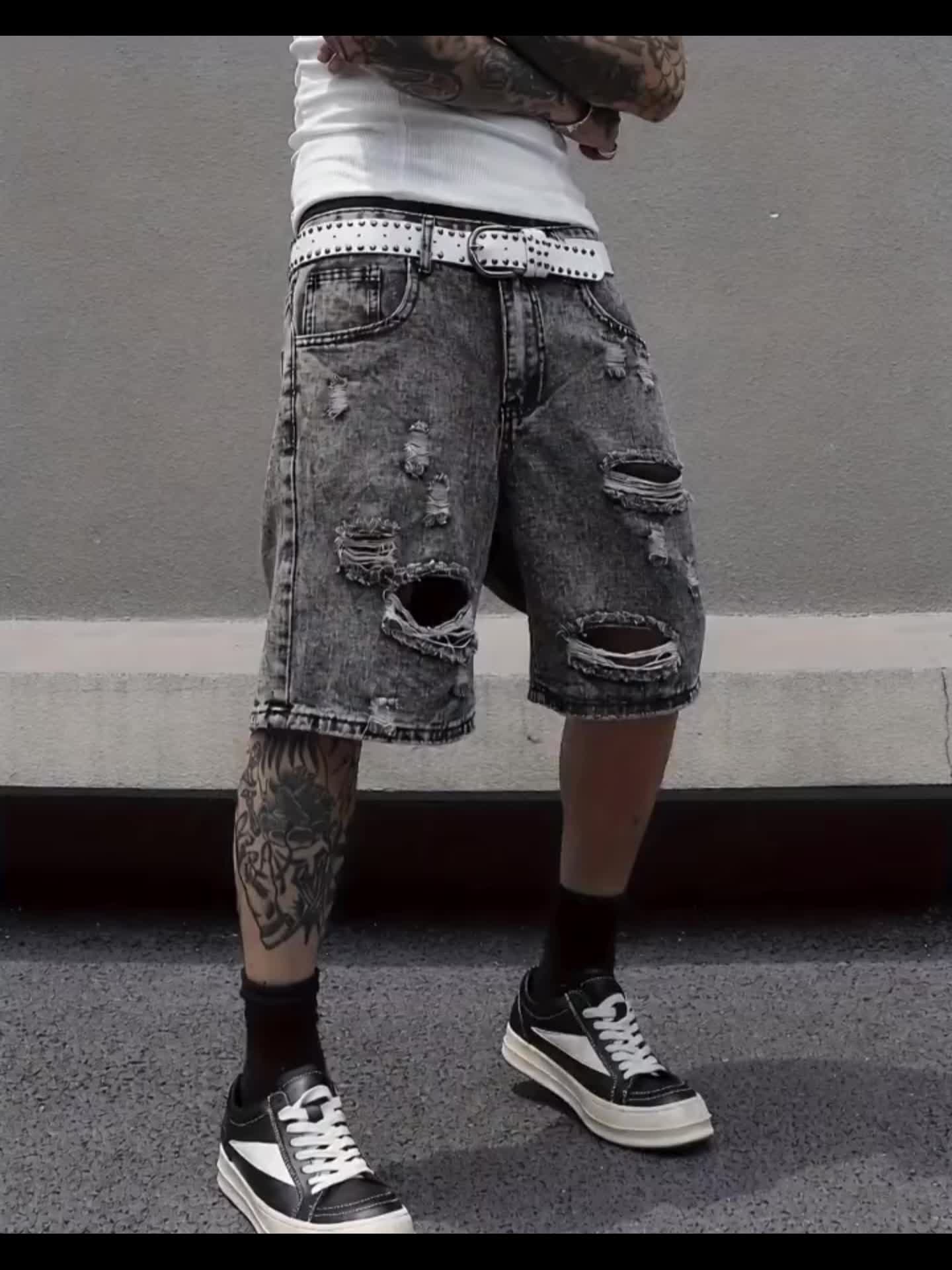 Shorts jeans masculinos de verão,estilo casual e versátil