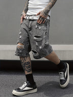 Shorts jeans masculinos de verão,estilo casual e versátil
