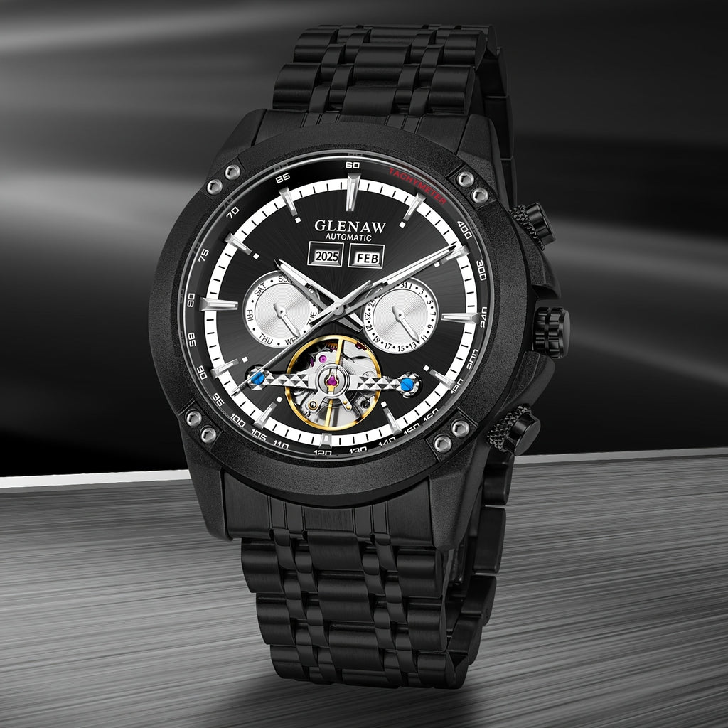 Relógio GLENAW masculino mecânico automático