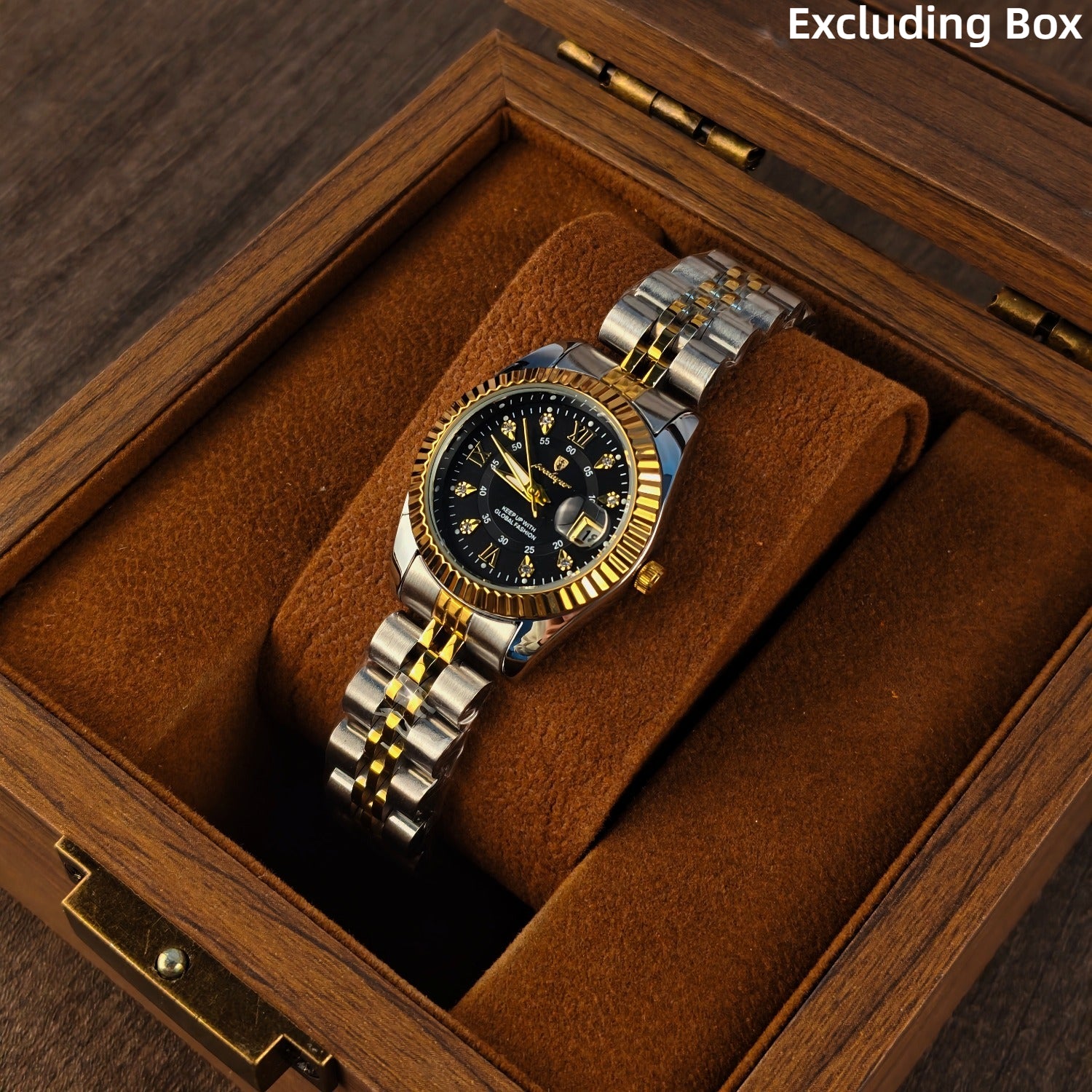 Reloj POEDAGAR de cuarzo compacto de lujo y elegante para hombre