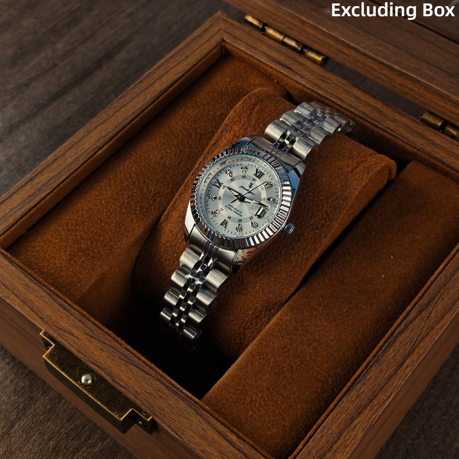 Reloj POEDAGAR de cuarzo compacto de lujo y elegante para hombre