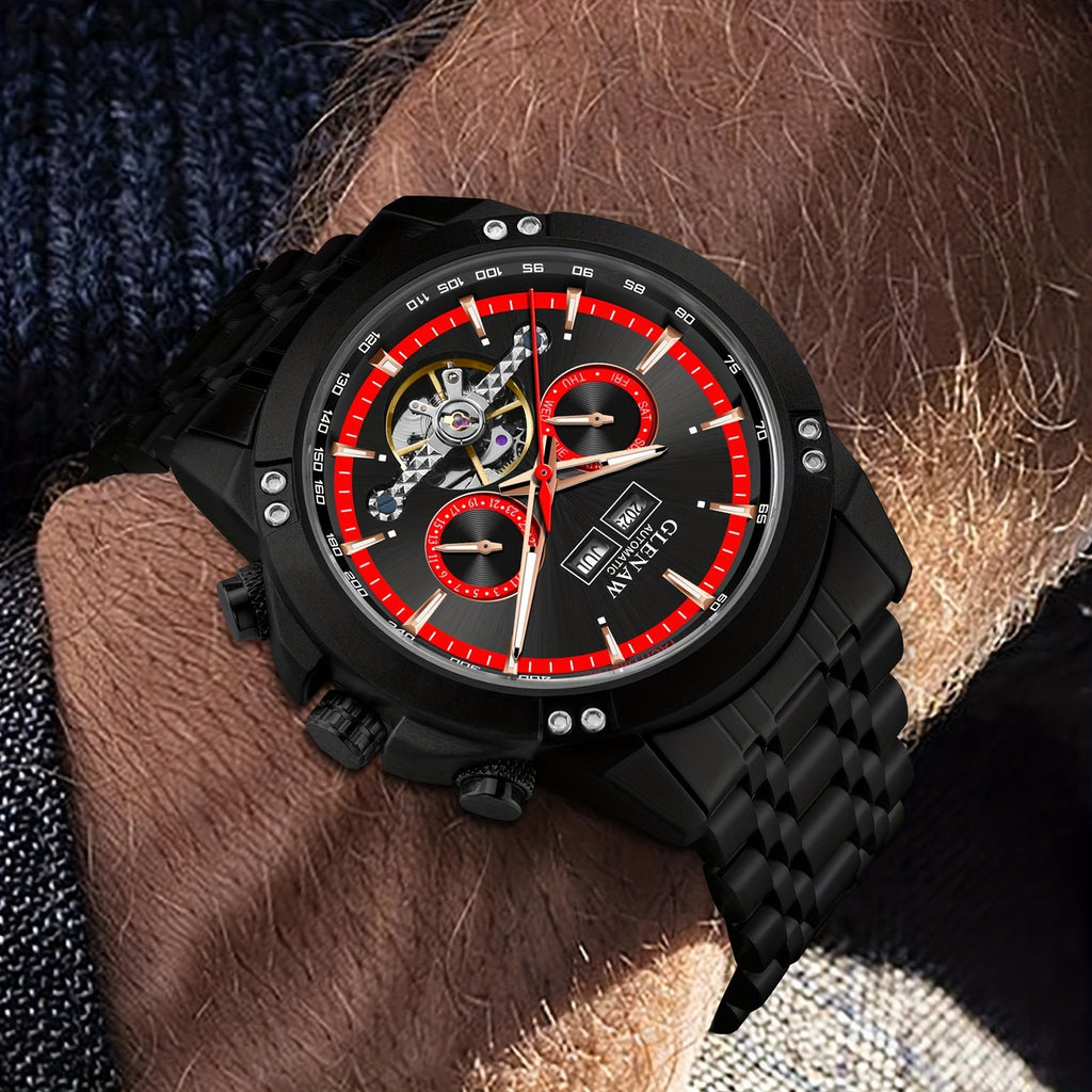 Relógio GLENAW masculino mecânico automático