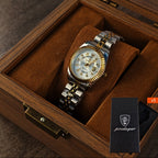 Reloj POEDAGAR de cuarzo compacto de lujo y elegante para hombre