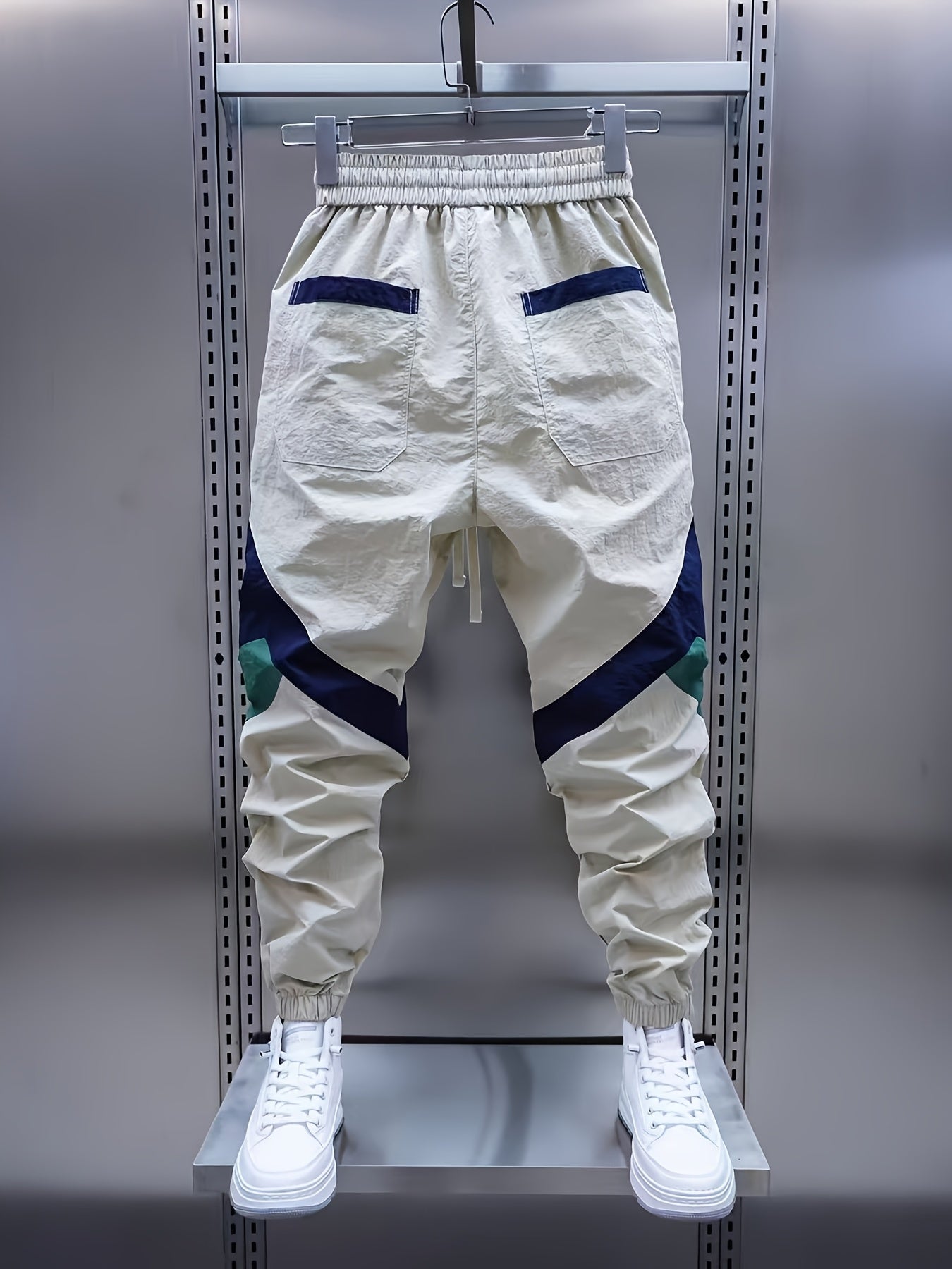 Pantalones jogger de verano finos y tejidos para hombre