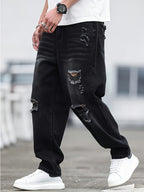 Jeans Casuales Desgastados para Hombre