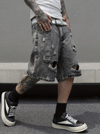 Shorts jeans masculinos de verão,estilo casual e versátil