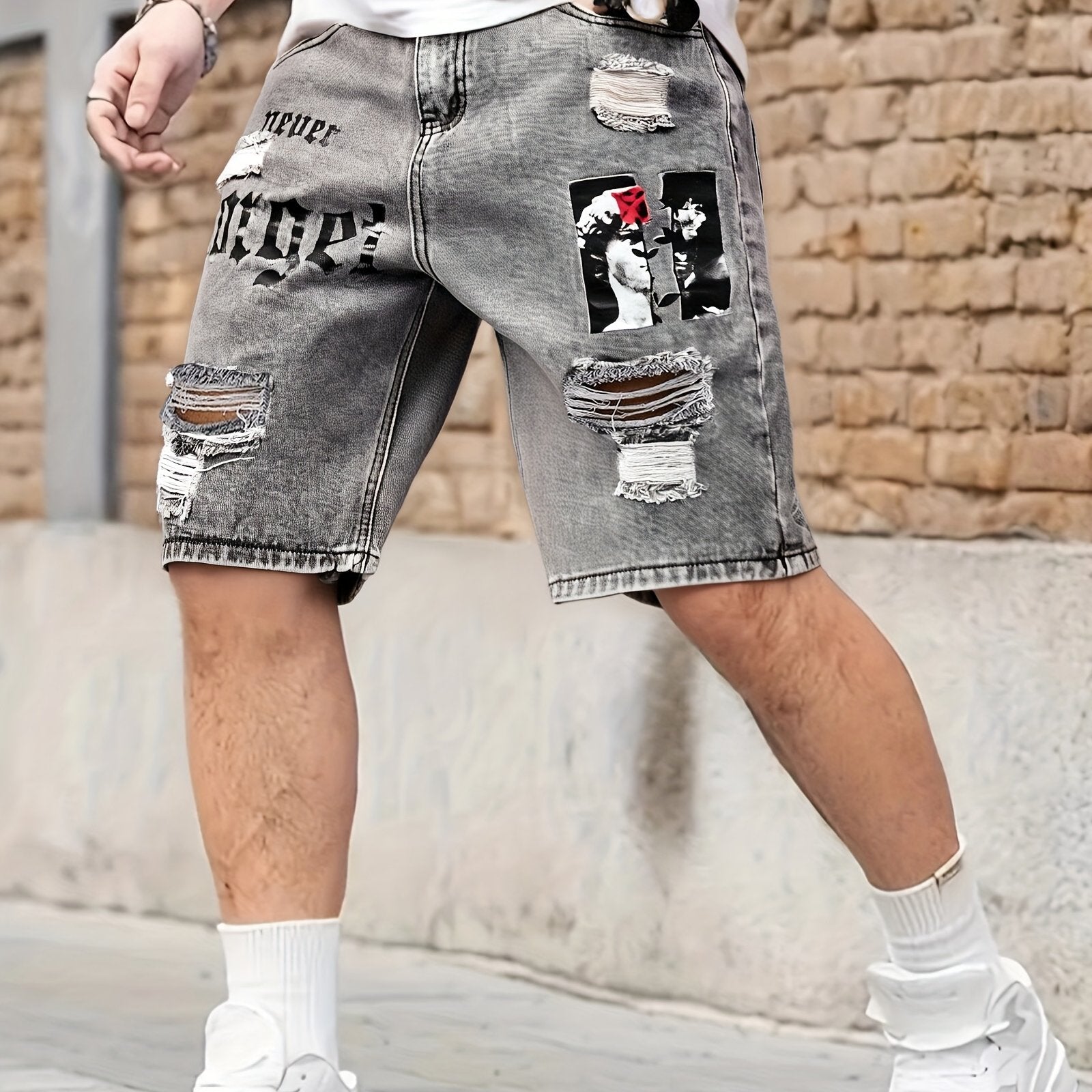 Shorts Jeans Hombre Oversize