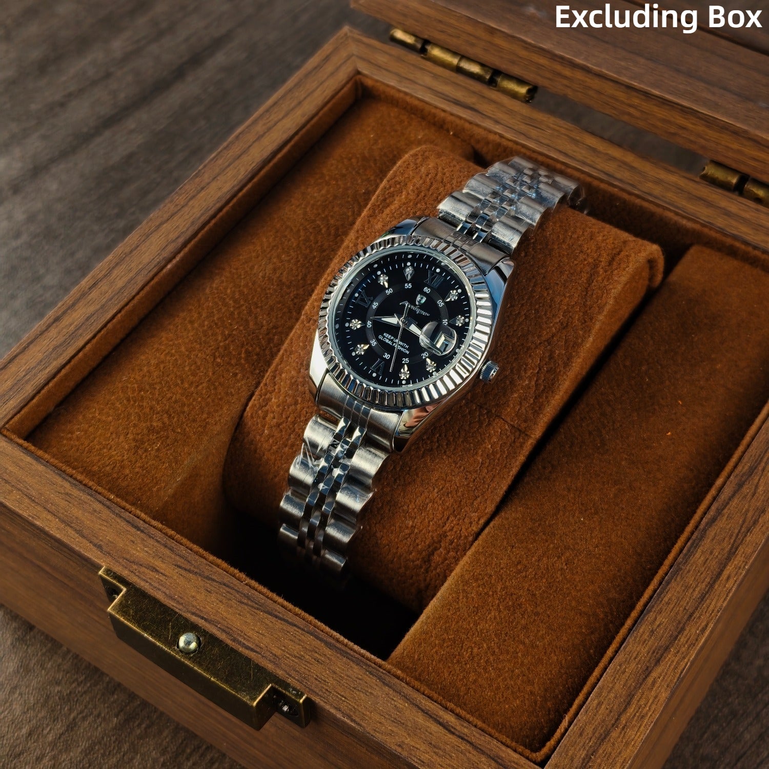 Reloj POEDAGAR de cuarzo compacto de lujo y elegante para hombre