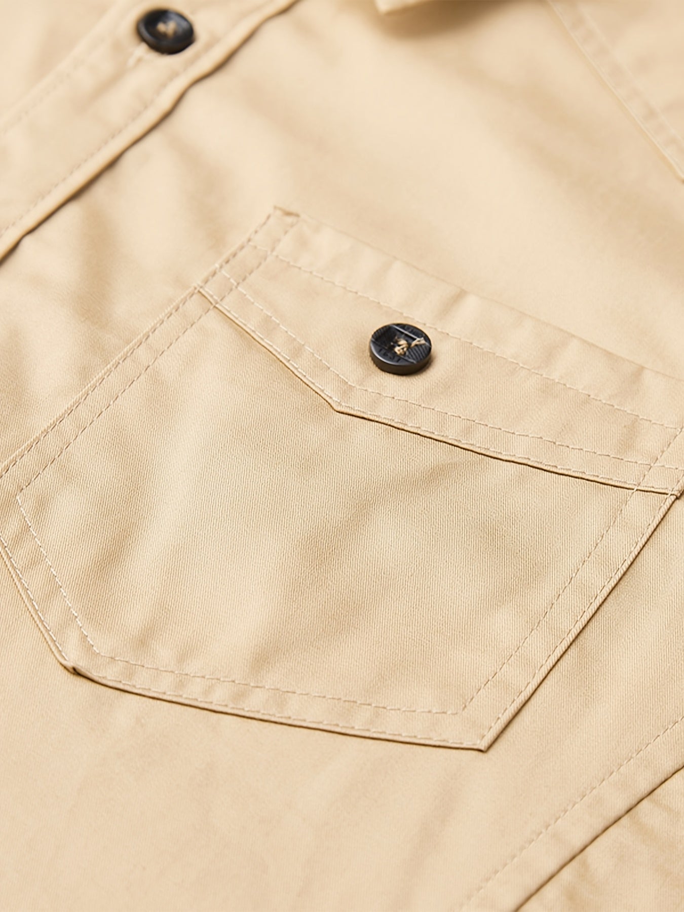 Camisa Casual de Carga para Hombre con Bolsillos - Manga Corta