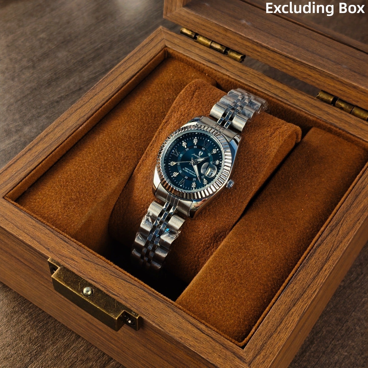 Reloj POEDAGAR de cuarzo compacto de lujo y elegante para hombre